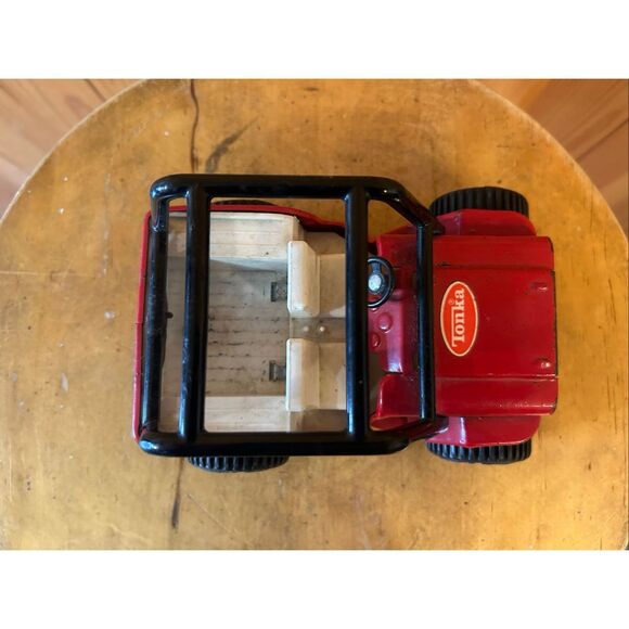 Vintage 1970's Red Jeep Wrangler Mini Tonka W/Roll Cage (5259) - Picture 5 of 6
